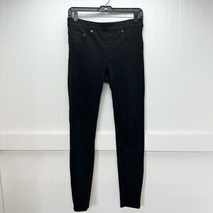 Spanx Jeans Womens Medium Jegging Skinny Black Stretch Pull On Denim Comfort
